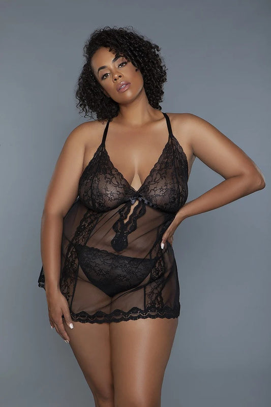 Unlined Lace Cups Babydoll